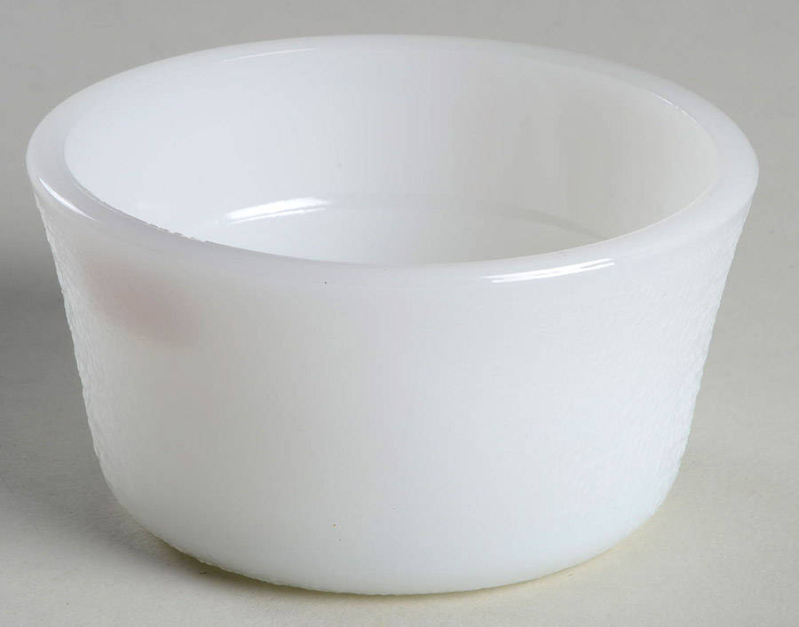 Glasbake Milkglass Custard Cup by McKee-1