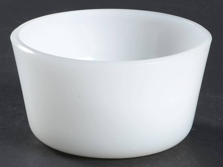 Glasbake Milkglass Custard Cup by McKee-1