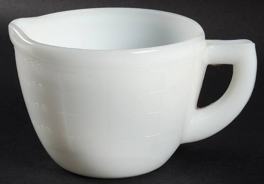 Glasbake Milkglass 2 Cup Measuring Pitcher by McKee-1