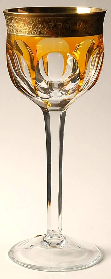 13887 Gold Amber Hock Wine by Moser-1