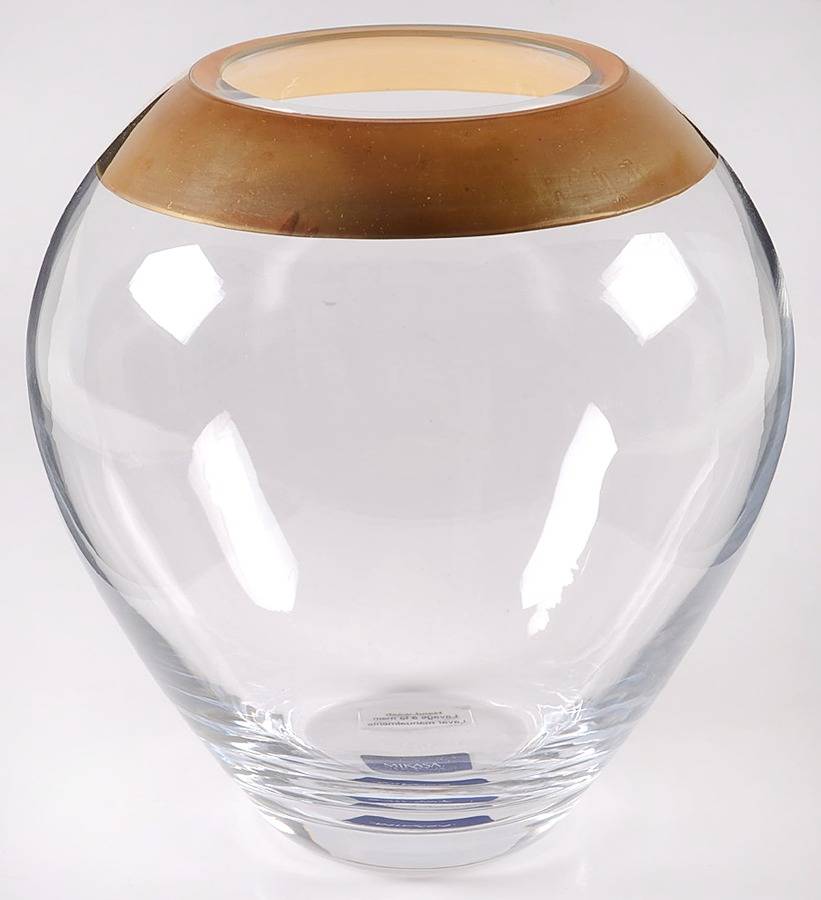 Serenity Gold 7" Flower Vase by Mikasa-1