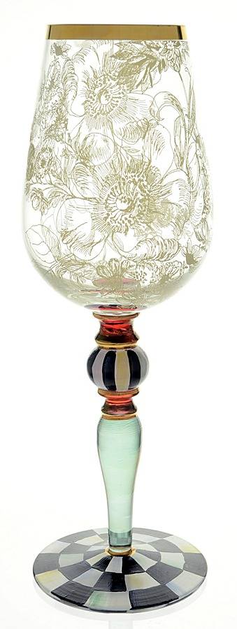 Blooming Wine Glass by MacKenzie-Childs-1