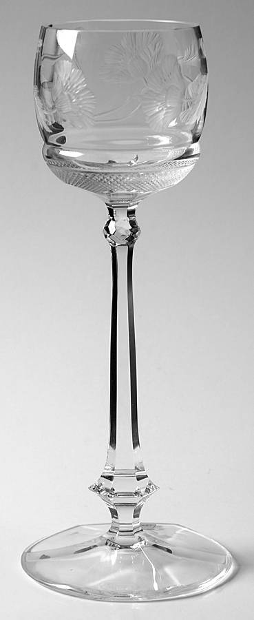 MOG36 Etched Floral Hock Wine by Moser-1