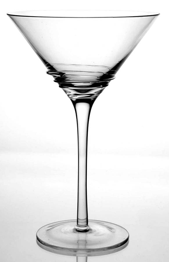 Swirl White Martini Glass by Mikasa-1