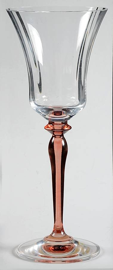 Jamestown Pink Water Goblet by Mikasa-1