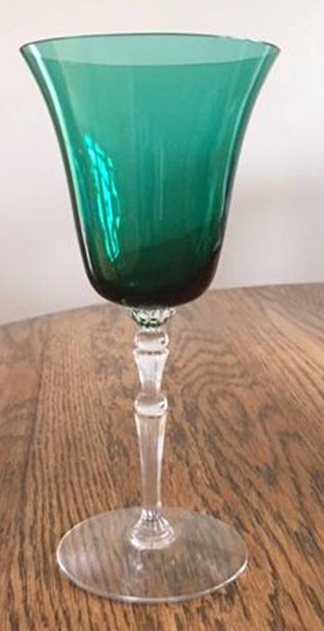 Georgian Green (Stiegel) Water Goblet by Morgantown-1
