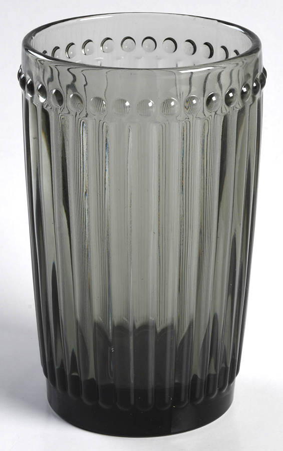 Italian Countryside (Pressed, Dots) Smoke Highball by Mikasa-1