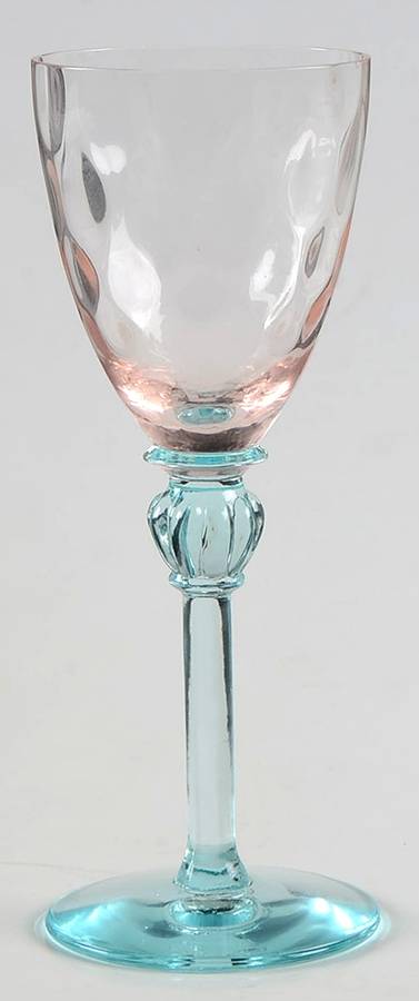 7634 Blue Pink Cordial Glass by Morgantown-1