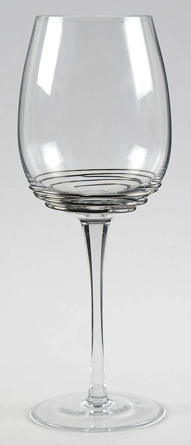 Swirl Platinum Water Goblet by Mikasa-1