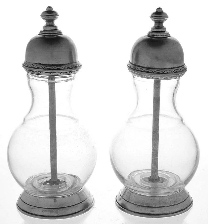 Lucca (Pair) Salt/Pepper Mills by Match Pewter-1