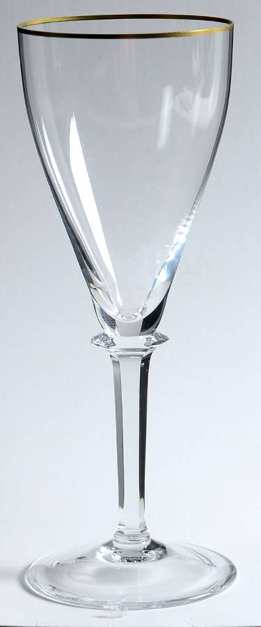 Elegance (Gold Trim) Wine Glass by Moser-1