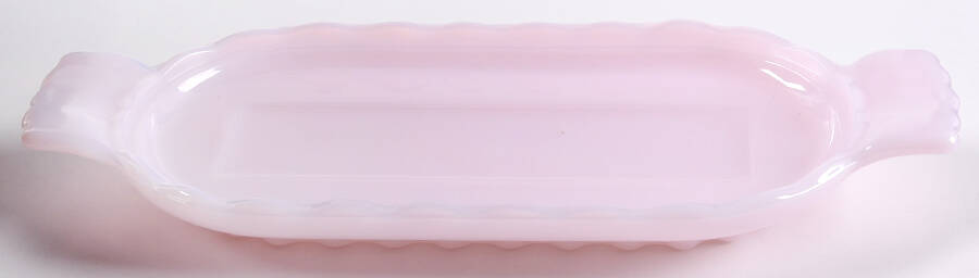 Anna Crown Tuscan Pink 1/4 Pound Butter Dish, No Lid by Mosser (Ohio)-1