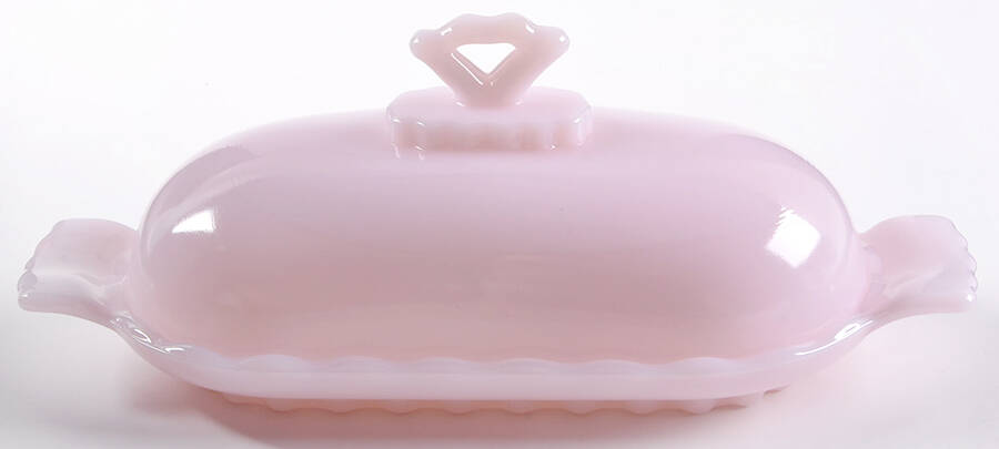 Anna Crown Tuscan Pink 1/4 Pound Covered Butter by Mosser (Ohio)-1