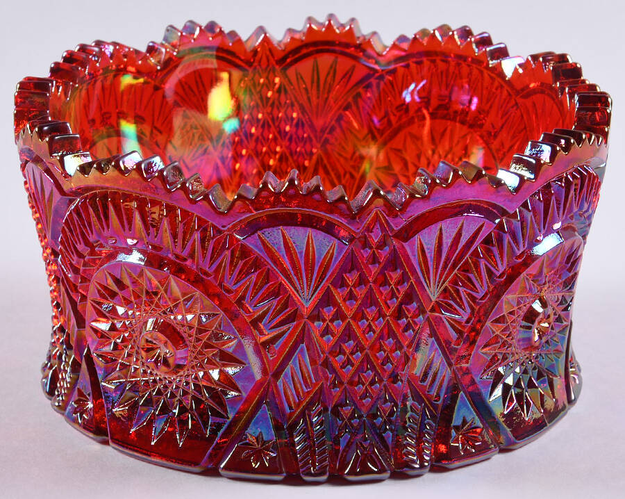Diamond Classic Red Carnival 6" Round Bowl by Mosser (Ohio)-1