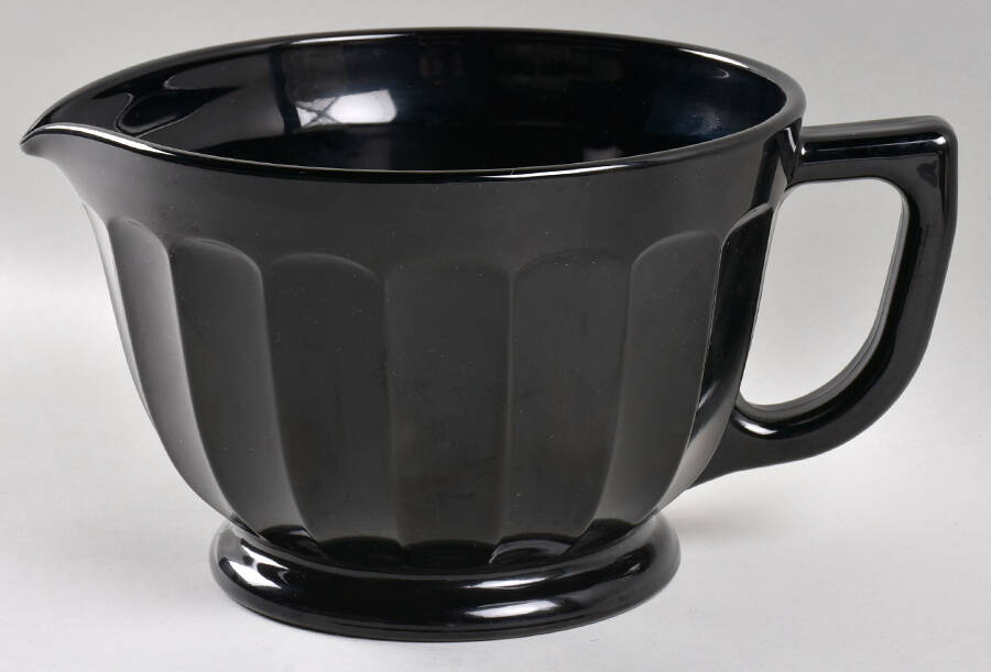 Panel Black Raspberry Batter Bowl by Mosser (Ohio)-1