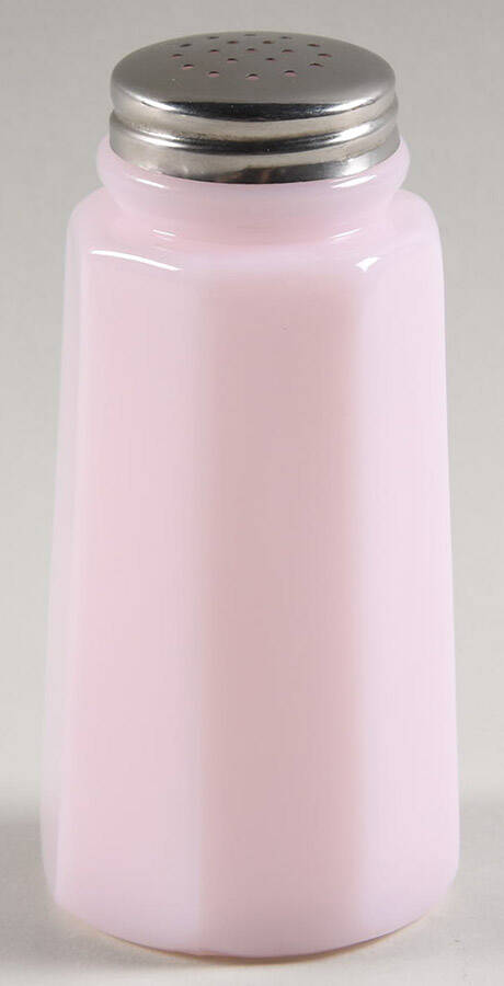 Panel Crown Tuscan Pink Pepper Shaker & Lid by Mosser (Ohio)-1