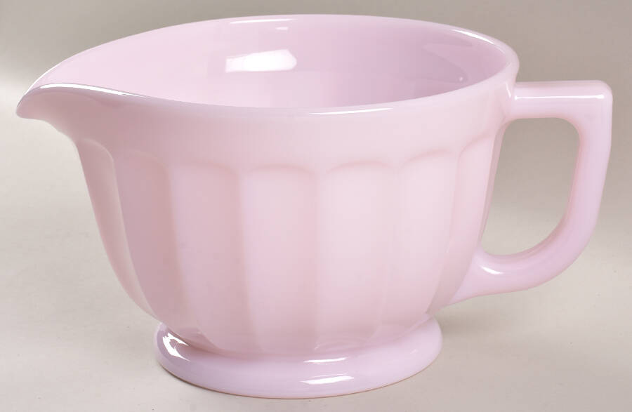 Panel Crown Tuscan Pink Batter Bowl by Mosser (Ohio)-1