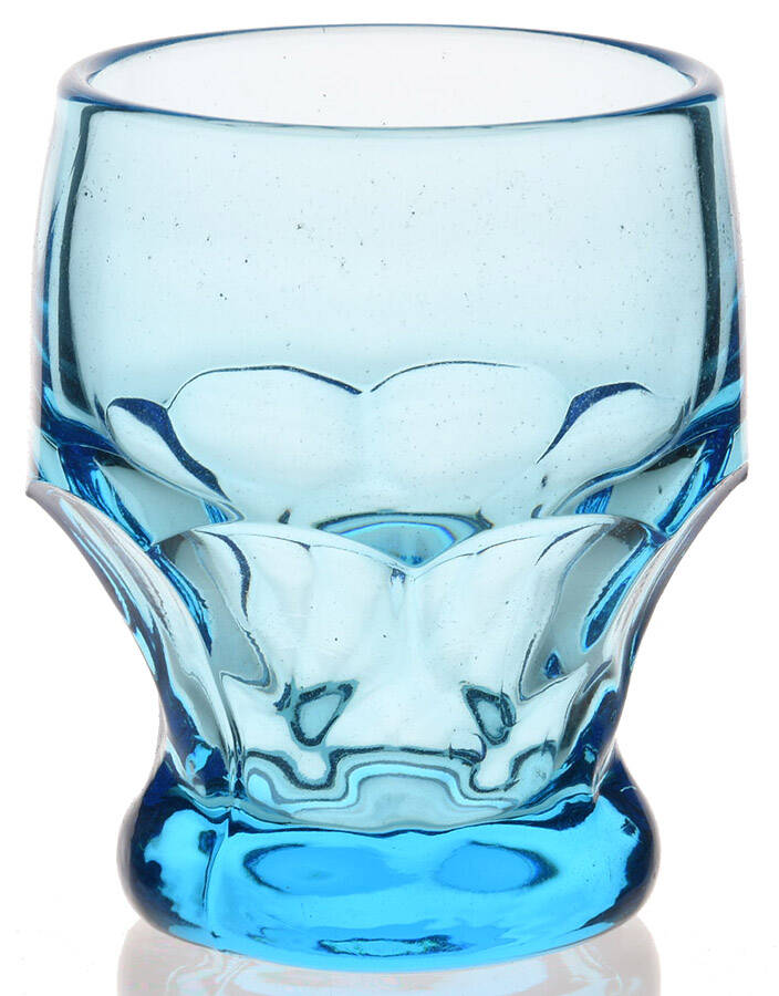Georgian Blue 9 Oz Flat Tumbler by Mosser (Ohio)-1