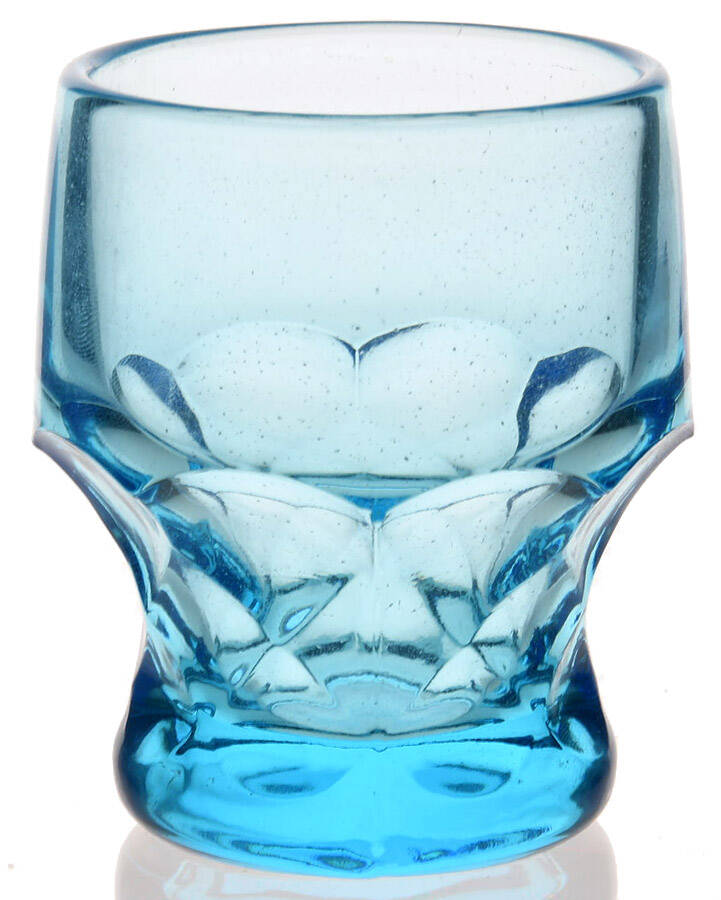 Georgian Blue 6 Oz Flat Tumbler by Mosser (Ohio)-1