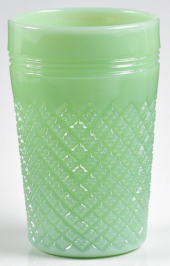Addison Jadeite 8 Oz Flat Tumbler by Mosser (Ohio)-1