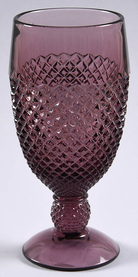 Addison Amethyst Water Goblet by Mosser (Ohio)-1