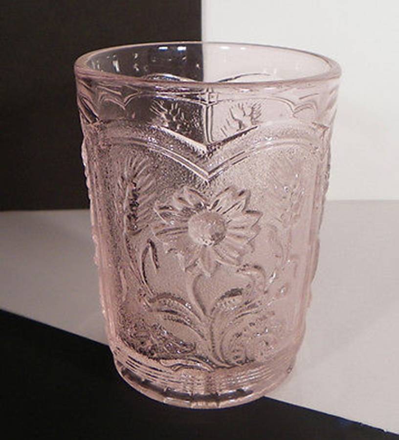 Wildflower Passion Pink 8 Oz Flat Tumbler by Mosser (Ohio)-1