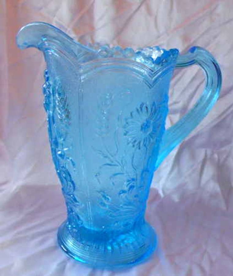 Wildflower Spring Blue 24 Oz Pitcher by Mosser (Ohio)-1