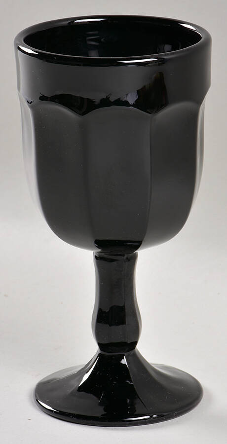 Arlington Black Raspberry Water Goblet by Mosser (Ohio)-1