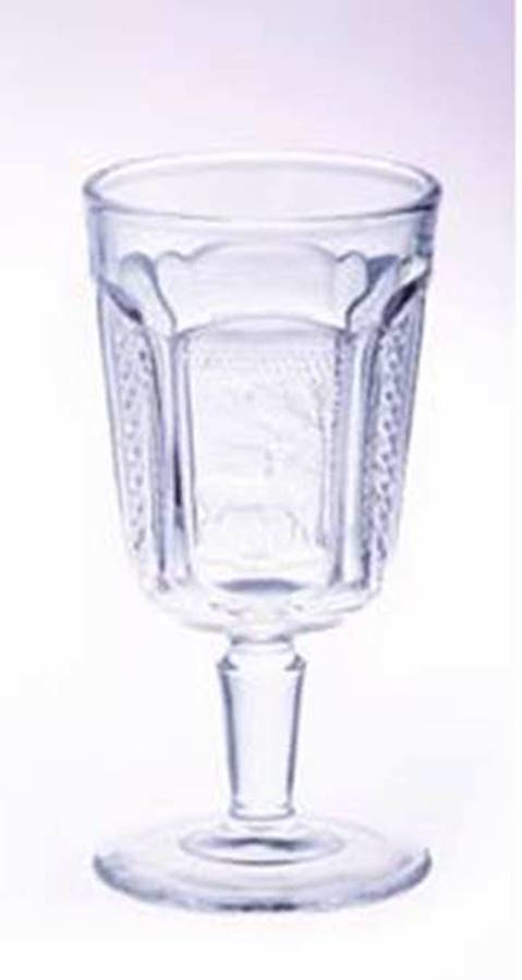 Reindeer Water Goblet by Mosser (Ohio)-1