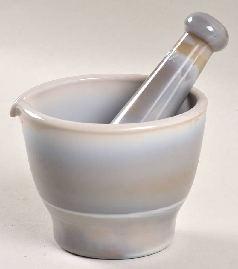 Marble Pestle and Mortar by Mosser (Ohio)-1