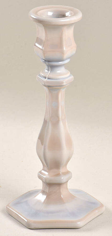 Marble 7" Single Light Candlestick by Mosser (Ohio)-1