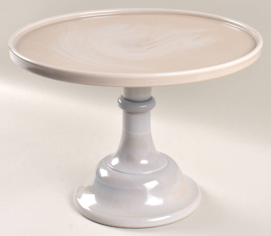Marble 12" Diameter Cake Stand/Pedestal by Mosser (Ohio)-1