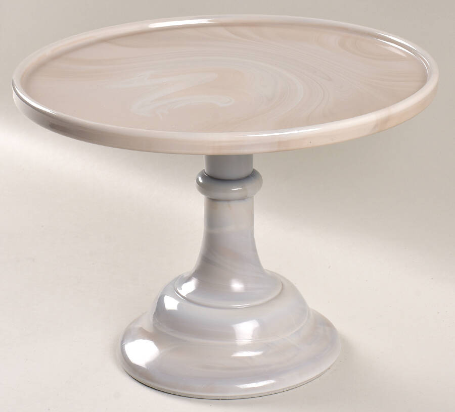 Marble 10" Diameter Pedestal Cake Stand by Mosser (Ohio)-1