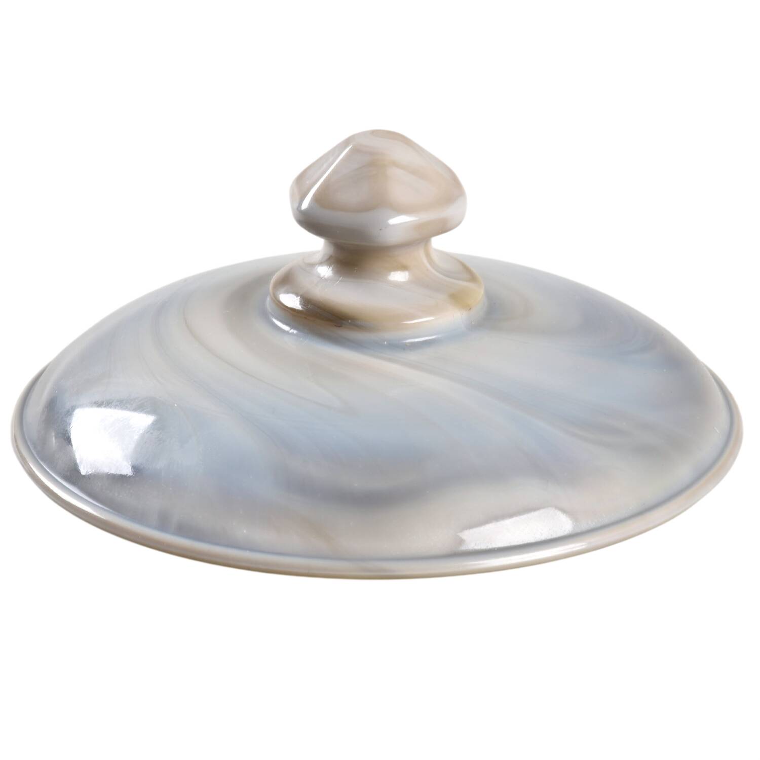 Marble Lid for Butter Tub by Mosser (Ohio)-1