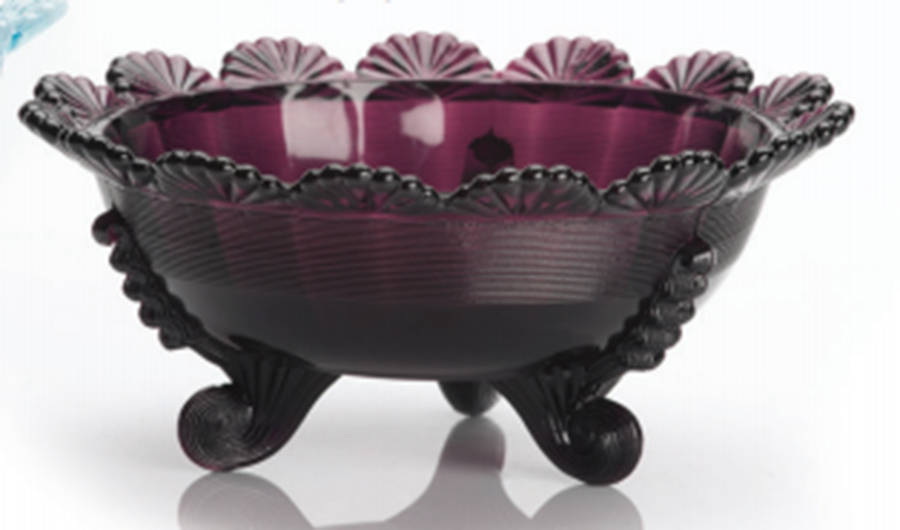 Amethyst 6" Large Fruit Bowl by Mosser (Ohio)-1