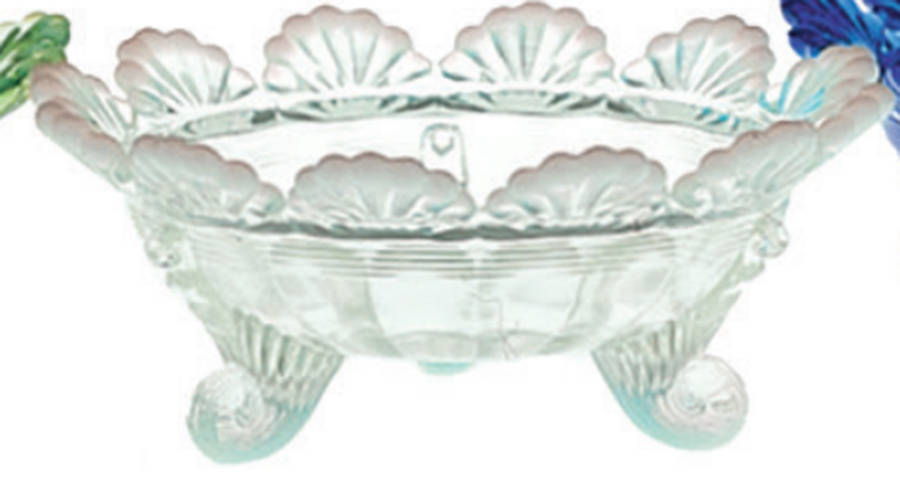 Crystal Opal 5" Berry Bowl by Mosser (Ohio)-1
