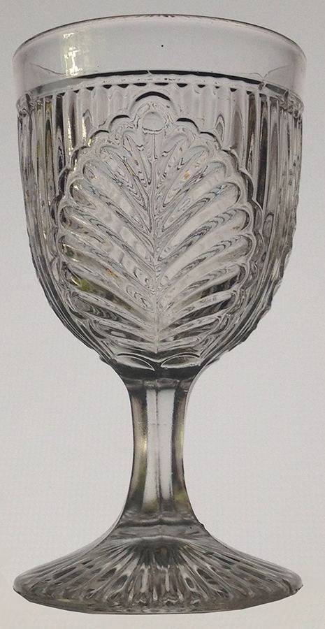 Ribbed Palm Water Goblet by McKee-1