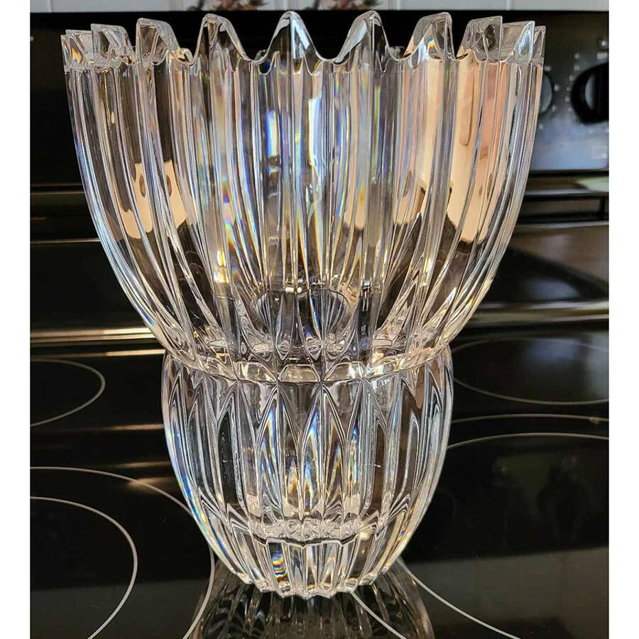 Ice Palace 9" Flower Vase by Mikasa-1