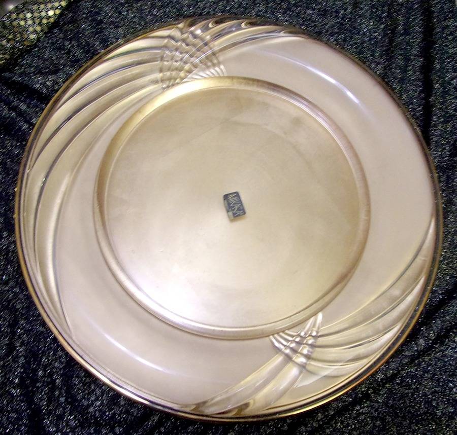 Westwind Gold Service Plate by Mikasa-1