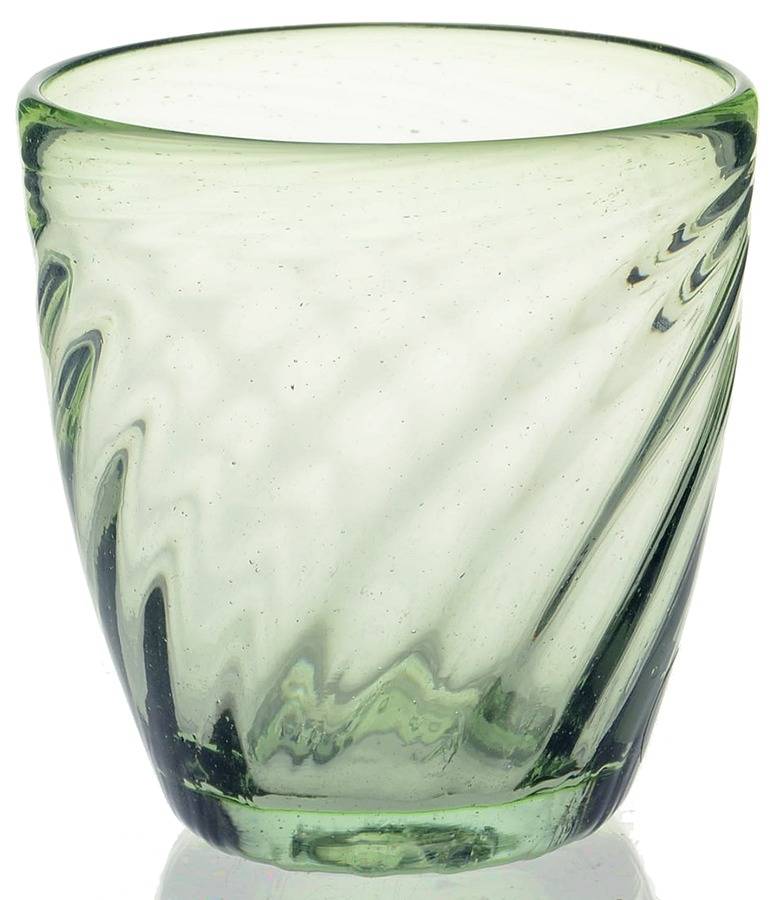 Swirl  (Various Colors) Green Double Old Fashioned by Mariposa-1
