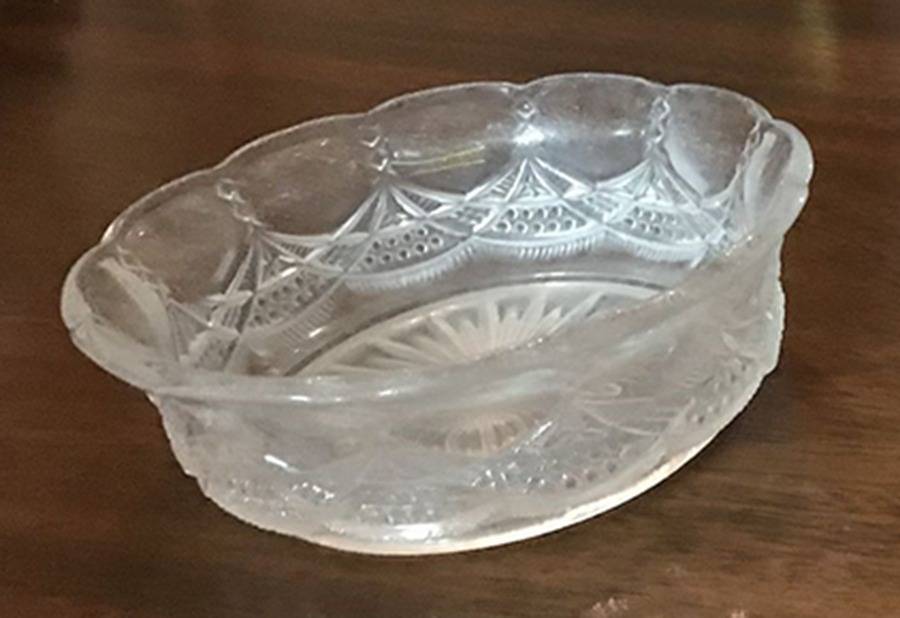 Crescent Clear Small Fruit Dessert Bowl by McKee-1