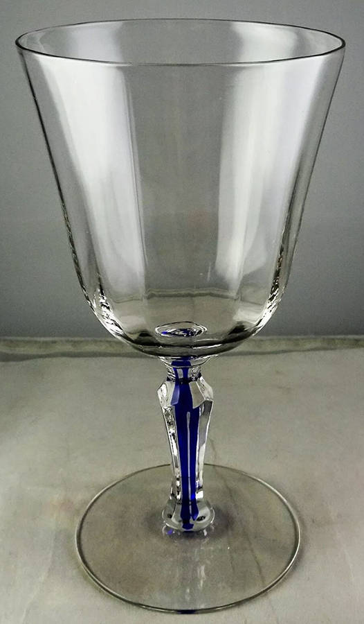 MOR24-Cobalt (Filament Stem) Water Goblet by Morgantown-1