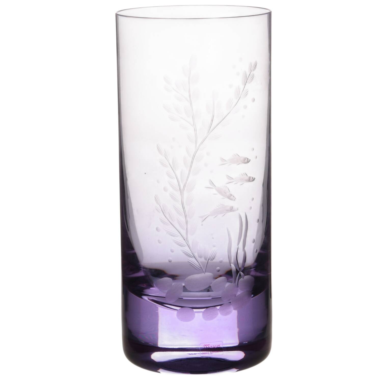 Whisky Ocean Life Purple Highball by Moser-1