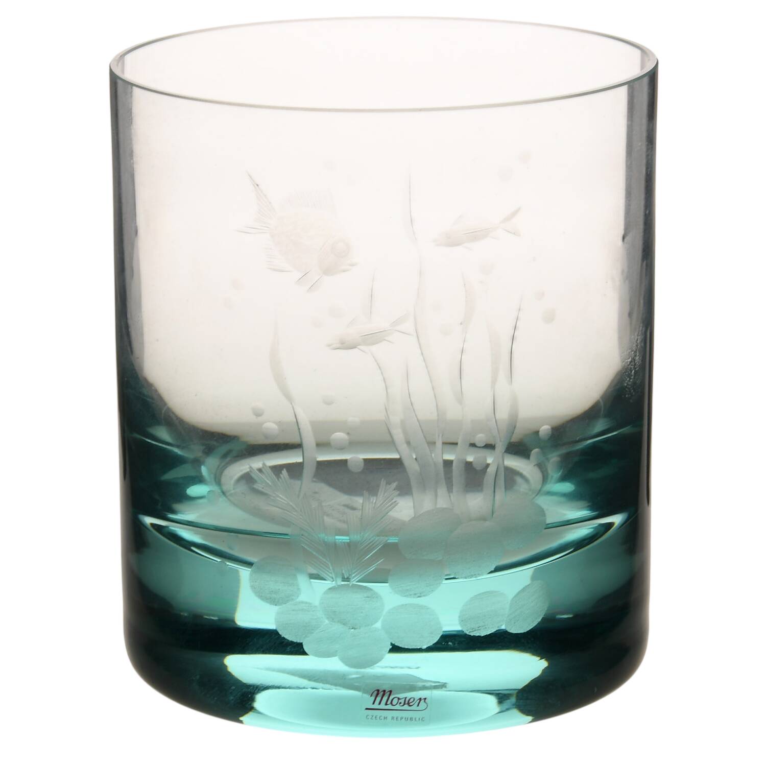 Whisky Ocean Life Turquoise Double Old Fashioned by Moser-1