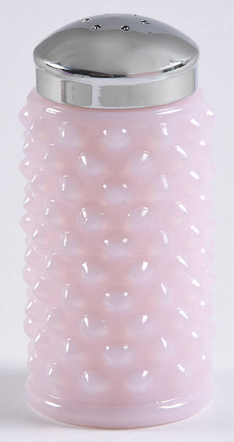 Gigi Crown Tuscan Pink Salt Shaker with Metal Lid by Mosser (Ohio)-1