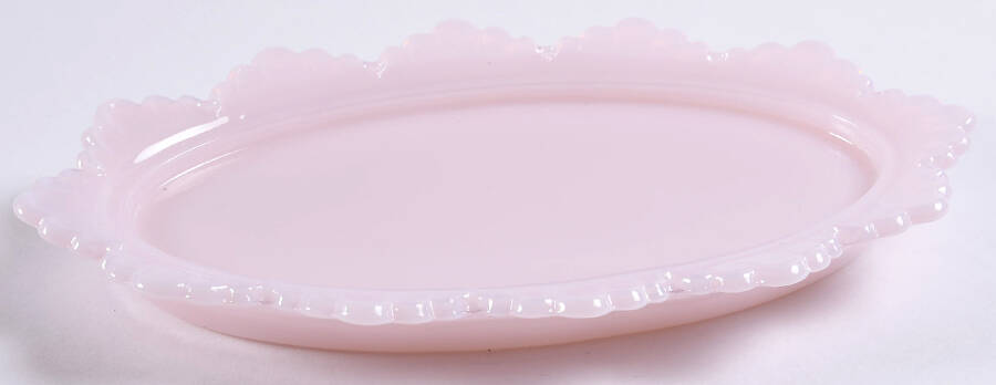 Gigi Crown Tuscan Pink 1/4 Pound Butter Dish, No Lid by Mosser (Ohio)-1