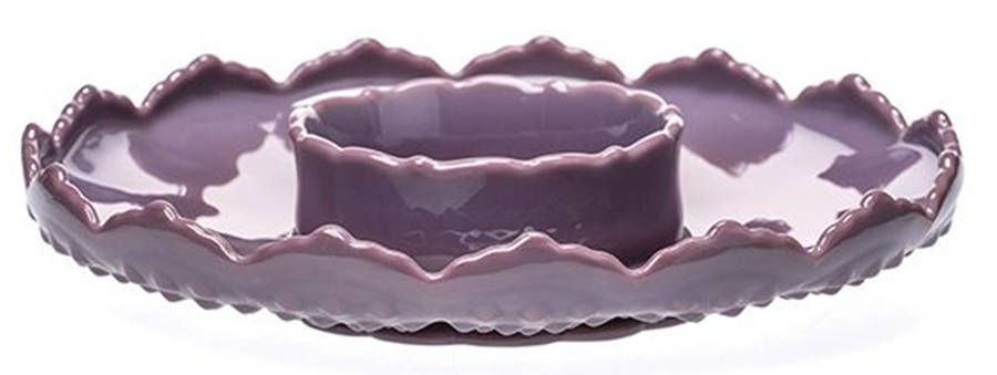 Gigi Eggplant (1 Piece) Chip & Dip by Mosser (Ohio)-1