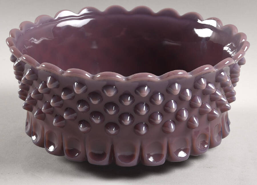 Gigi Eggplant 8" Round Bowl by Mosser (Ohio)-1