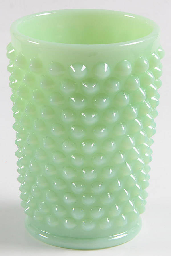Gigi Jadeite 9 Oz Flat Tumbler by Mosser (Ohio)-1