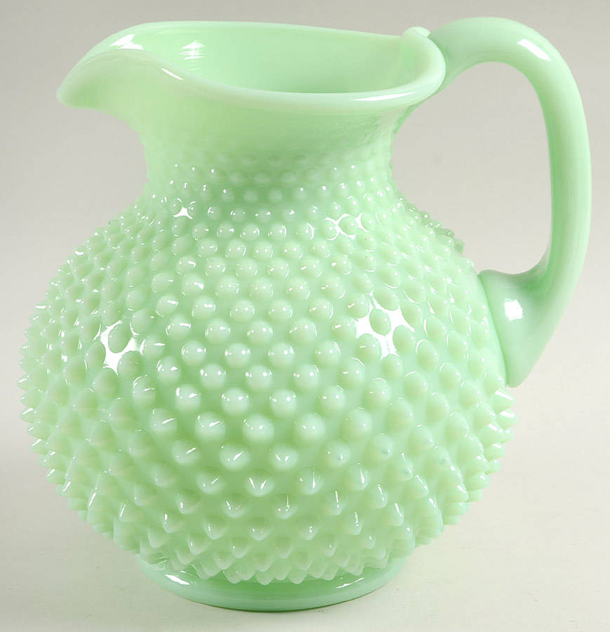 Gigi Jadeite 70 Oz Pticher by Mosser (Ohio)-1
